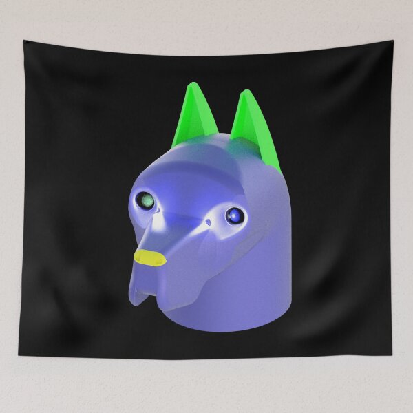 Item preview, Dark Purple Dog Bright Eyes designed and sold by Dog-Planet.