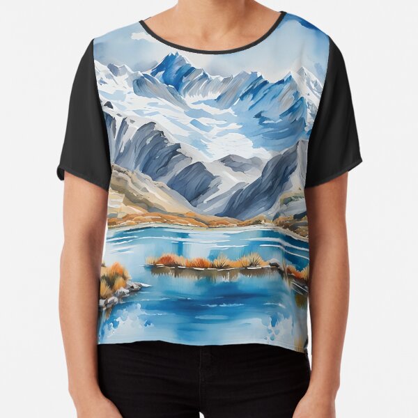 Lake 69 a Stunning Glacial Lake in Peru Chiffon Top