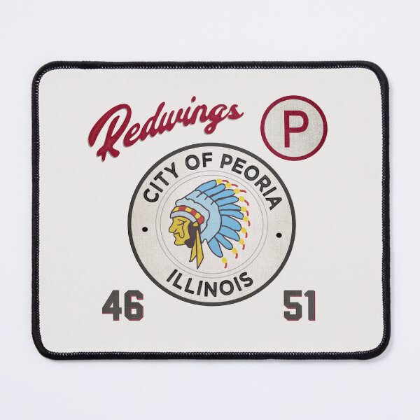 Item preview, Peoria Redwings • AAGPBL Patch • Peoria, Illinois designed and sold by MKE Rhine Maiden • Grumble Services, LLC..