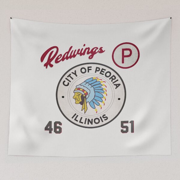 Item preview, Peoria Redwings • AAGPBL Patch • Peoria, Illinois designed and sold by MKE Rhine Maiden  •  Grumble Services, LLC..
