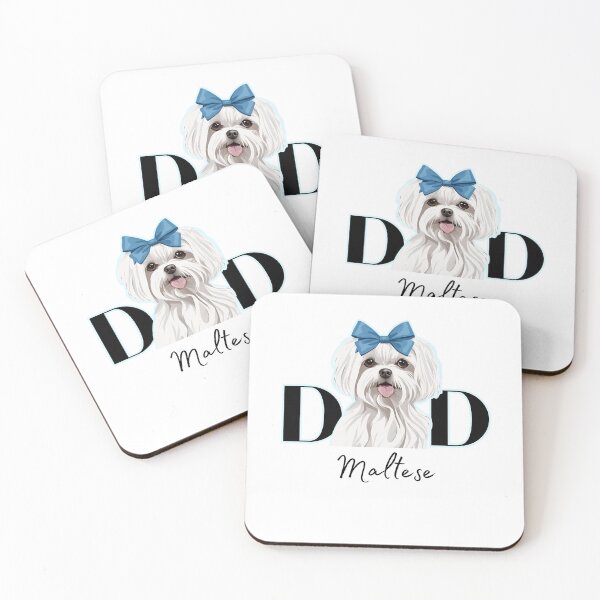 Item preview, Minimalistic aesthetic Dad of Maltese Dog  designed and sold by GoodyPaws.