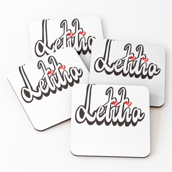Item preview, Letitia popular girls first name in white. Personalized personalised customised name Letitia designed and sold by Artonmytee.