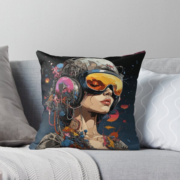 Item preview, Cyberpunk Robot Beautiful Woman Vector 12 designed and sold by IBTees.