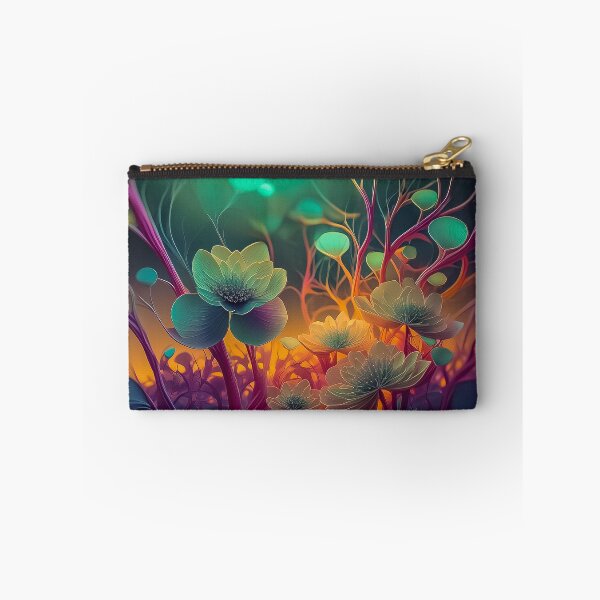 Item preview, Golden and blue Glow: 3D Flower Design Art Print designed and sold by danohis2.