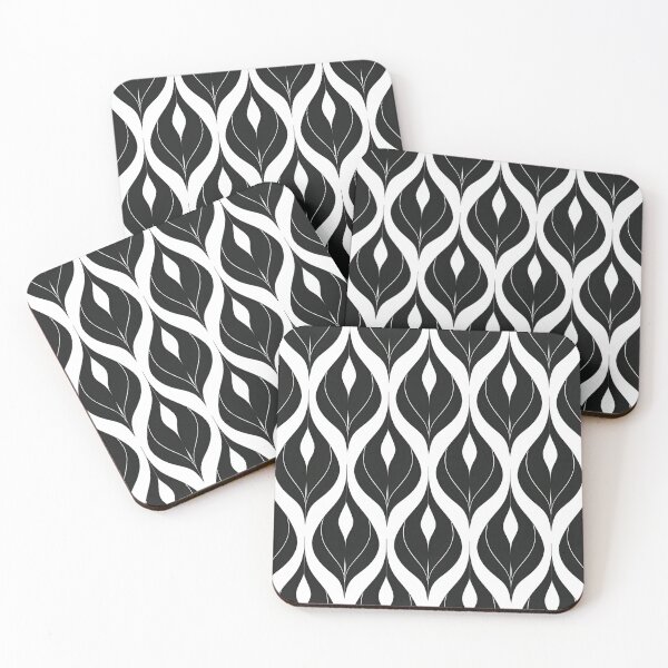 Item preview, Elegant Black and White Retro Pattern designed and sold by ImagineCorner.