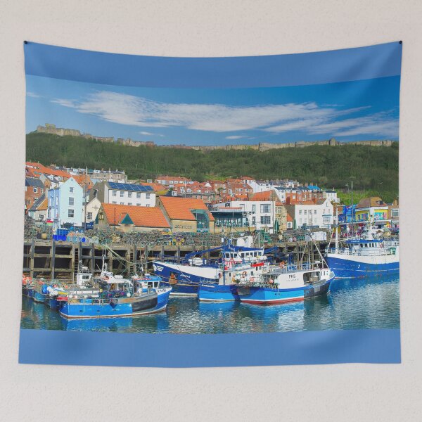 Item preview, Scarborough Harbour and Castle designed and sold by Alisonchambers2.