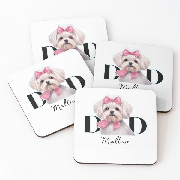 Item preview, Minimalistic aesthetic Dad of Maltese Dog  designed and sold by GoodyPaws.