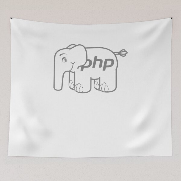 Item preview, PHP ElePHPant (White) Logo Long Sleeve T-Shirt designed and sold by Rainwater Merch.