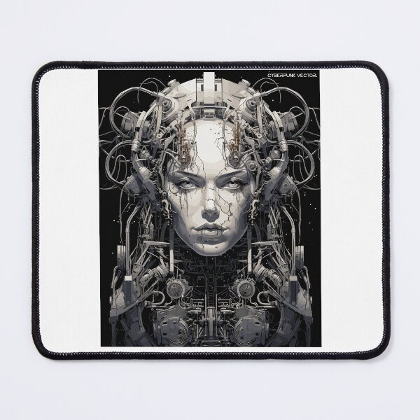 Item preview, Cyberpunk Robot Beautiful Woman Vector 3 designed and sold by IBTees.