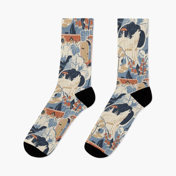 Item preview, Hide and Seek Creepy Garden - Rebel Blue designed and sold by appleyards.