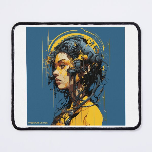 Item preview, Cyberpunk Robot Beautiful Woman Vector 7 designed and sold by IBTees.