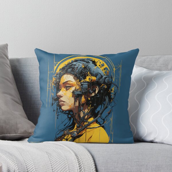 Item preview, Cyberpunk Robot Beautiful Woman Vector 7 designed and sold by IBTees.