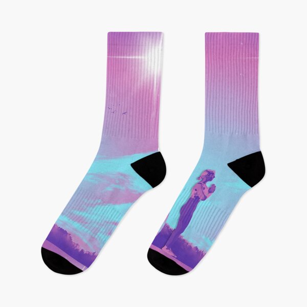 Item preview, Nighttime Yogi on Mountain Top Digital Art with Crescent Moon designed and sold by angelyara.