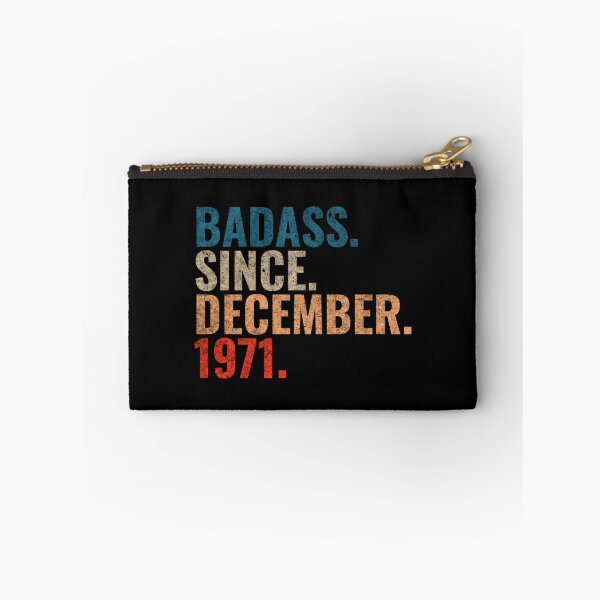 Item preview, Badass since December 1971 Vintage 1971 December birthday gift designed and sold by Teelogic.
