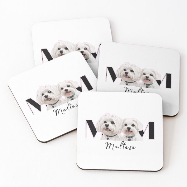 Item preview,  Minimalistic aesthetic Mom of two Maltese Dog  designed and sold by GoodyPaws.