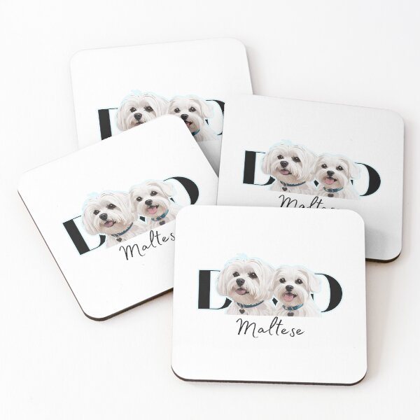 Item preview, Minimalistic aesthetic Dad of two Maltese Dog  designed and sold by GoodyPaws.