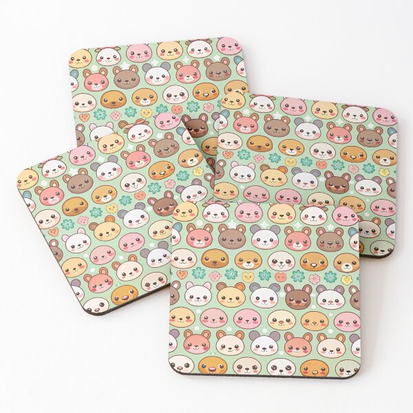 Item preview, Cute Baby Animal Faces Pattern designed and sold by Itsheartshop.