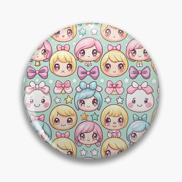 Item preview, Kawaii Anime Chibbi Pattern designed and sold by Itsheartshop.
