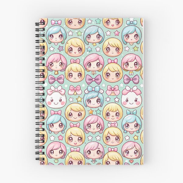 Item preview, Kawaii Anime Chibbi Pattern designed and sold by Itsheartshop.