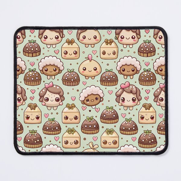 Item preview, Cute Chocolate Faces Pattern designed and sold by Itsheartshop.