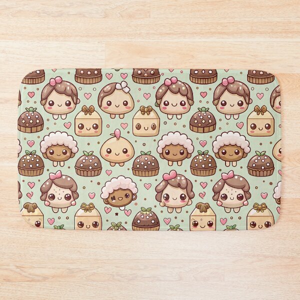 Item preview, Cute Chocolate Faces Pattern designed and sold by Itsheartshop.