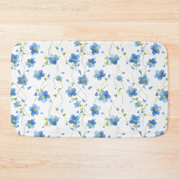 Item preview, Mesmerizing Myosotis: Forget-me-not flowers captivating pattern designed and sold by Margival.