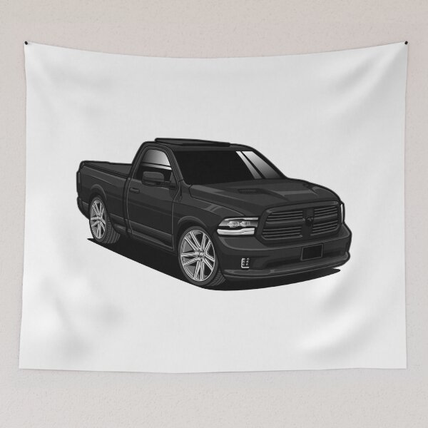 Item preview, Ram 1500 Pickup Black designed and sold by vektoranda.