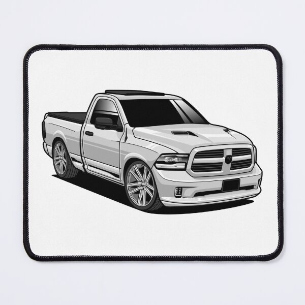 Item preview, Ram 1500 Pickup White designed and sold by vektoranda.