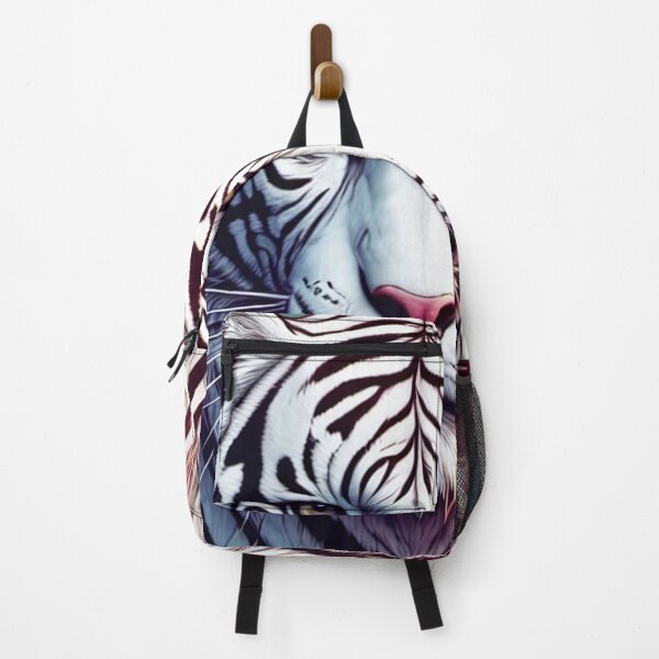 Item preview, White tiger surrounded with floral ornaments V2 designed and sold by Salimgor Hangaround Music.