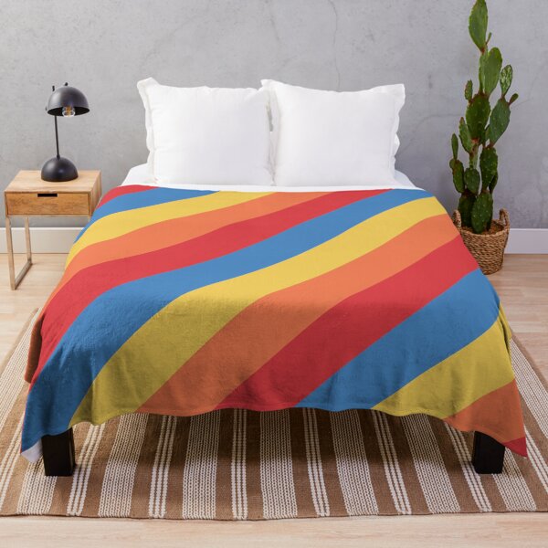 Item preview, Trendy fashion colors, red, blue, orange and yellow palette stripes pattern designed and sold by Lala and Jull.