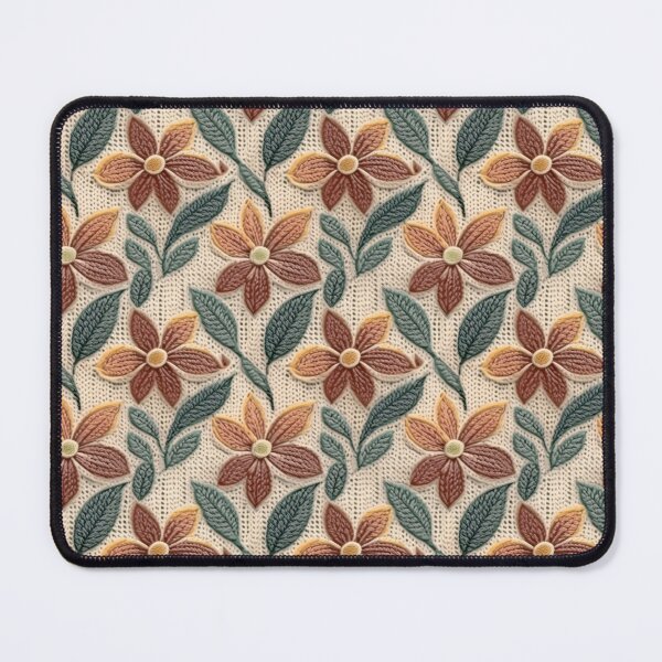 Item preview, Flora Crocheted Flowers Seamless Pattern A34 designed and sold by ArtsyAbode66.