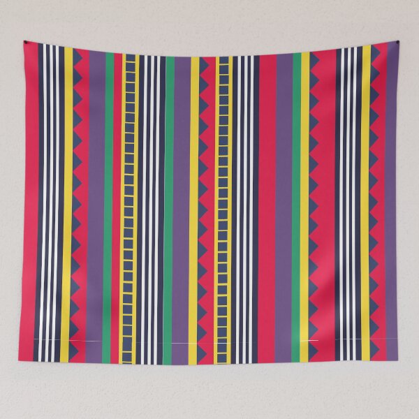 Item preview, Eighties Colorful Stripes Pattern Eighties designed and sold by Nisha Prabhu.