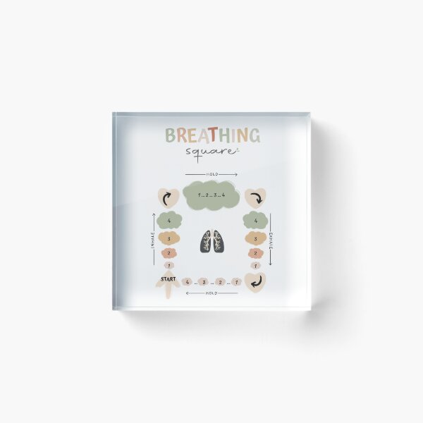 Item preview, Square breathing design, Mental health tool, mindfulness, CBT  designed and sold by ikinotesdebea.