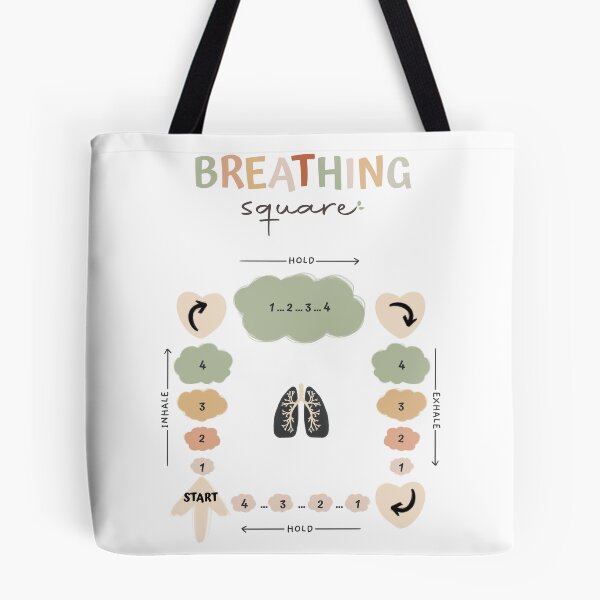 Item preview, Square breathing design, Mental health tool, mindfulness, CBT  designed and sold by ikinotesdebea.