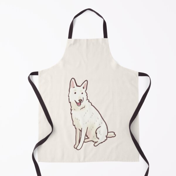 Item preview, White Swiss Shepherd sitting designed and sold by Artofmayara.