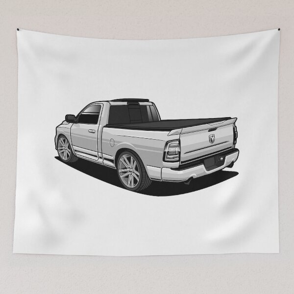 Item preview, Ram 1500 Pickup White designed and sold by vektoranda.