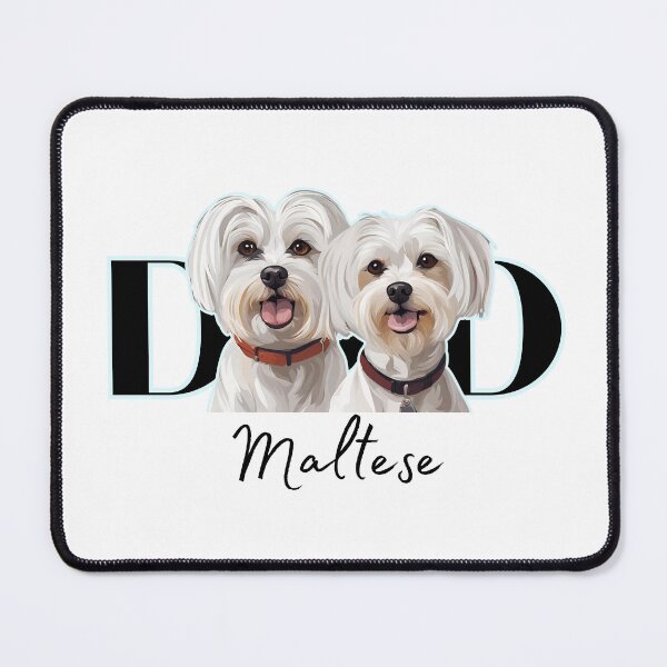 Item preview, Minimalistic aesthetic Dad of two Maltese Dog designed and sold by GoodyPaws.