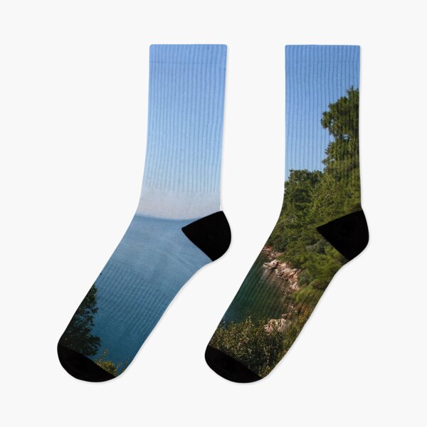 Item preview, The Rugged Pine Tree Coastline Gokova Gulf designed and sold by taiche.