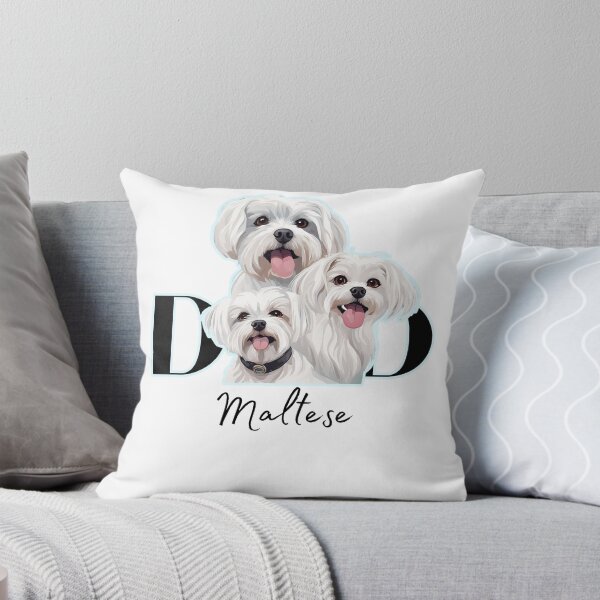 Item preview, Minimalistic aesthetic Dad of three Maltese Dog  designed and sold by GoodyPaws.