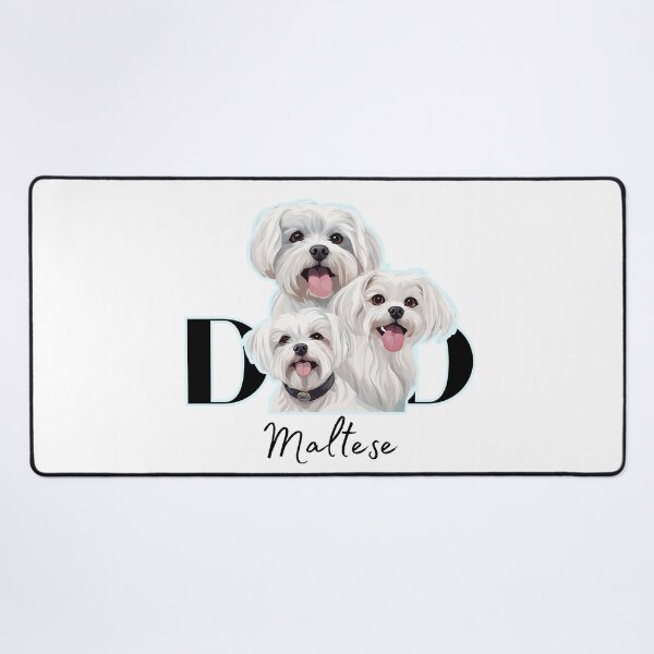 Item preview, Minimalistic aesthetic Dad of three Maltese Dog designed and sold by GoodyPaws.