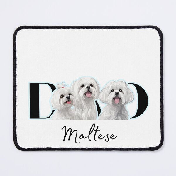 Item preview, Minimalistic aesthetic Dad of three Maltese Dog designed and sold by GoodyPaws.