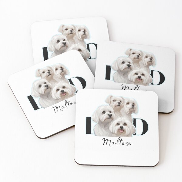 Item preview, Minimalistic aesthetic Dad of Four Maltese Dog  designed and sold by GoodyPaws.