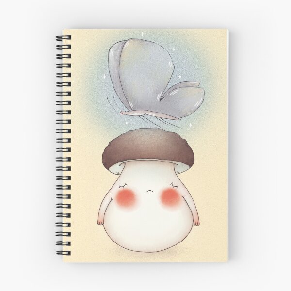Item preview, mushroom and butterfly designed and sold by pufilki.