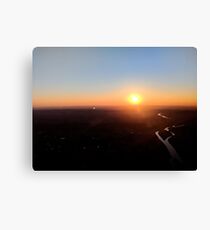River into the sunset Canvas Print