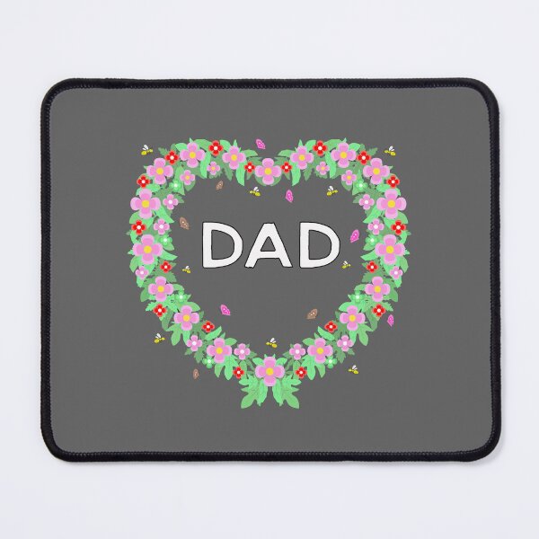Item preview, flowers heart love dad designed and sold by be1shop.