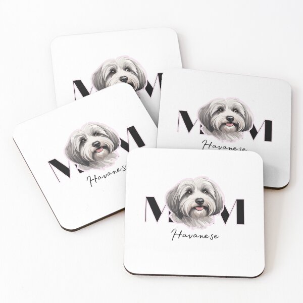 Item preview, Minimalistic aesthetic Mom of Hvaanese Dog  designed and sold by GoodyPaws.