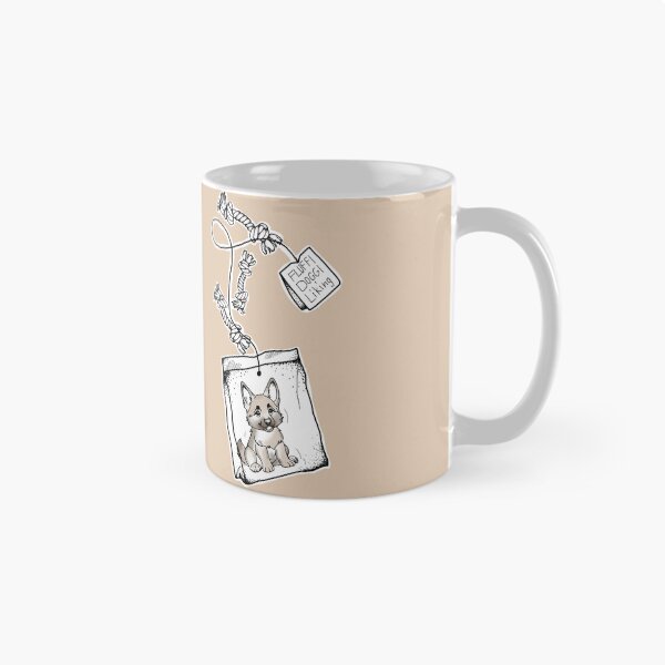 Item preview, cute doggie tea designed and sold by ventenart.