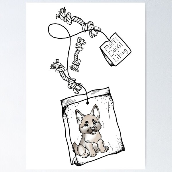 Artikelvorschau, cute doggie tea entworfen und verkauft von ventenart.