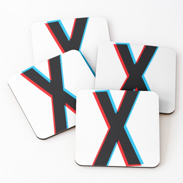 Item preview, Black letter X with red and blue lines designed and sold by MUJU-pixel.