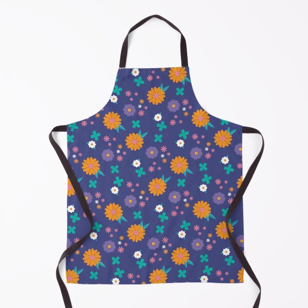 Item preview, Cute ditsy flowers pattern, orange purple and green pattern, kids pattern for big kids designed and sold by Lala and Jull.